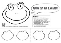 Ausmalbogen Nimm dir ein Laecheln