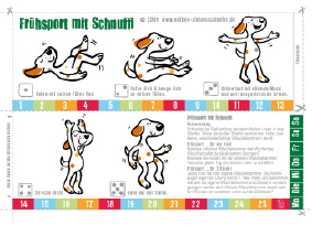 Fruehsport mit Schnuffi, wuff!